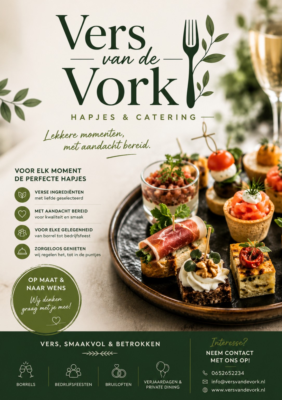 Sfeerbeeld luxe hapjes